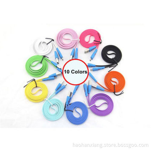 Lighting LED Flat Smile Mini Micro USB Cable